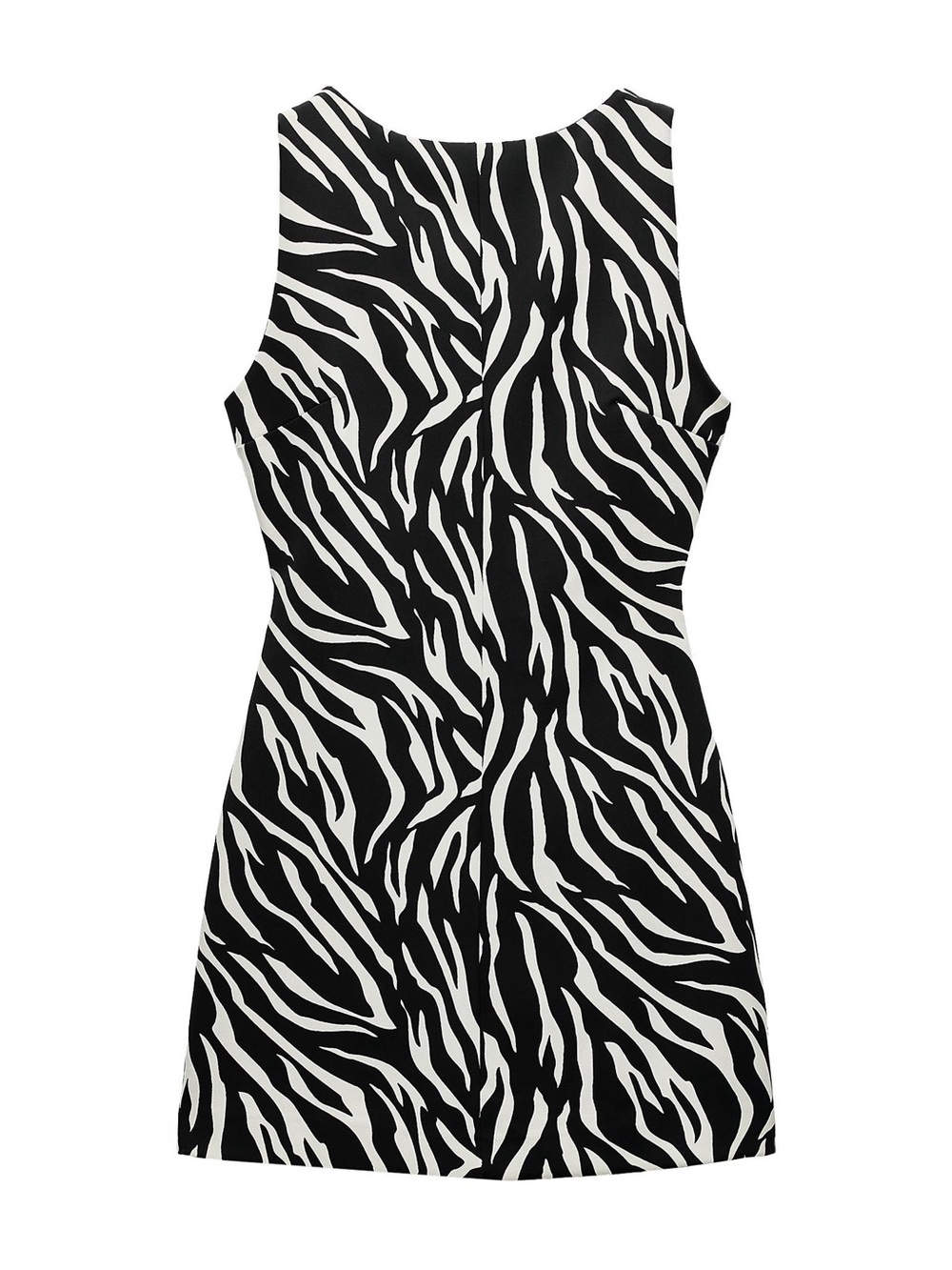 NWT Zara Black and White Zebra-Print Mini Dress